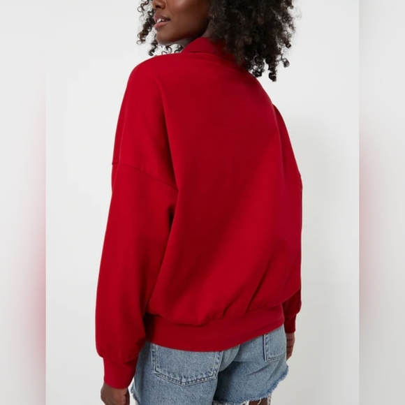 Pomander Place Red Bode Polo Sweatshirt SZ Large NWT - Picture 3 of 12